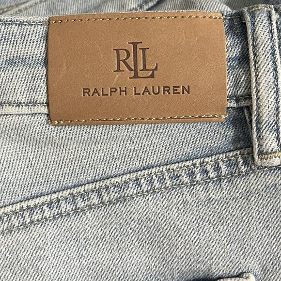 Lauren Ralph Lauren Womens High Rise Cutoff Denim Shorts Size 8 Light Wash NWT - Picture 3 of 8